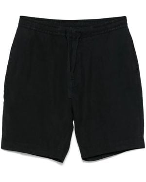 Officine Generale Cotton Track Shorts - Black