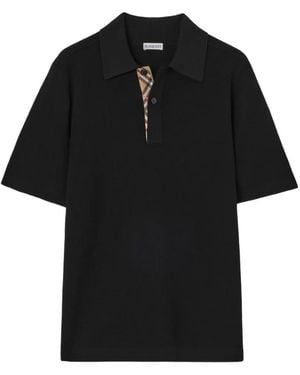Burberry Wool Polo Shirt - Black