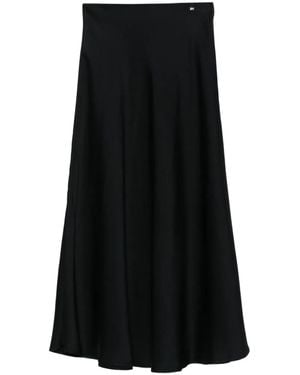 Herno High-Waisted Flared Skirt - Black
