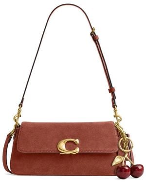 COACH Jet Logo-Plaque Shoulder Bag - Red