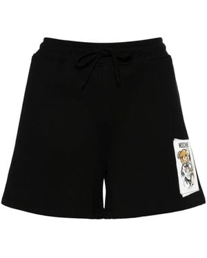 Moschino テディベア ショートパンツ - ブラック