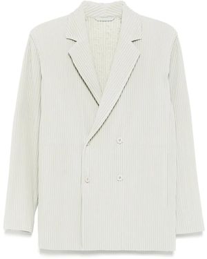 Homme Plissé Issey Miyake Tailored Pleats Jacket Clothing - White
