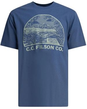 Filson Landscape-print T-shirt - ブルー