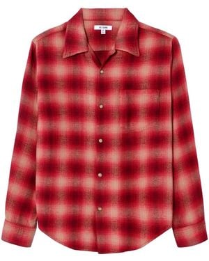 RE/DONE 60S Plaid Button Shirt - Red