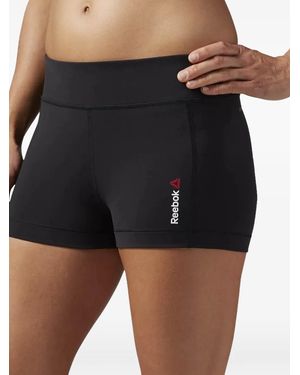 Reebok Nylux Logo-Detail Track Shorts - Black