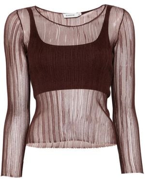 Jonathan Simkhai Square-Neck Top - Brown