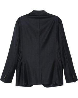 Corneliani Notch-Lapel Single-Breasted Suit - Black