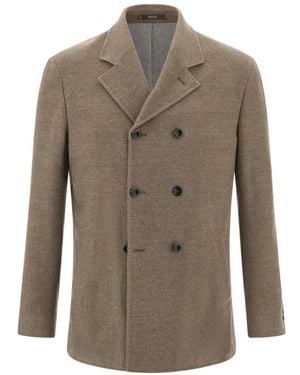 BOGGI Blazer Van Extrafijne Wol Met Dubbele Rij Knopen - Grijs
