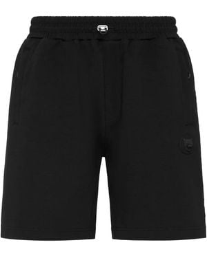 Philipp Plein Embossed Logo Shorts - Black