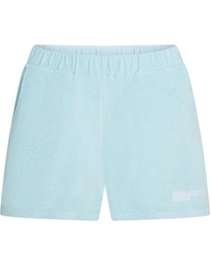 KARL LAGERFELD Embroidered-Logo Shorts - Blue