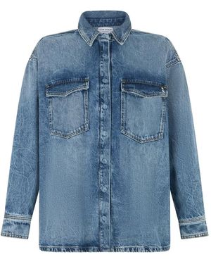 ICON DENIM Denim Overshirt - Blue