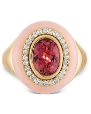 Eden Presley Wisdom Sapphire And Diamond Ring - Pink