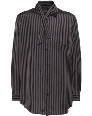 Yohji Yamamoto Striped Shirt - Grey