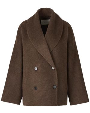 Auteur Double-Breasted Wool Coat - Brown