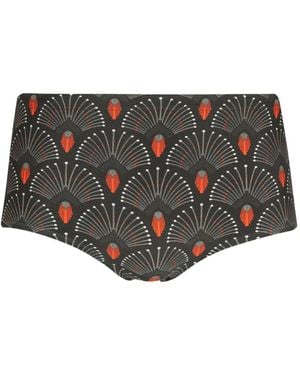 Lygia & Nanny Zwembroek Met Geometrische Print - Zwart