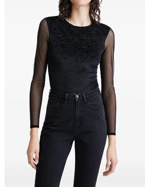 Desigual Open-Back Textured Top - Black