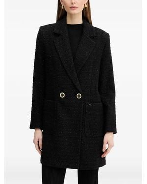 ARMANI EXCHANGE Abrigo Con Doble Botonadura - Negro
