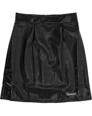 Fiorucci Logo-Embroidered Mini Skirt - Black
