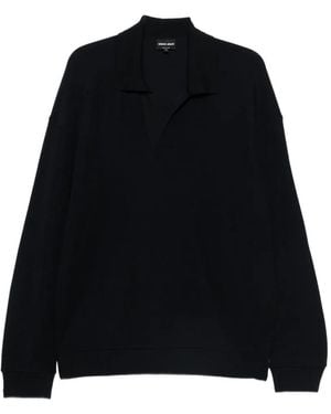 Giorgio Armani Long-Sleeve Jumper - Black