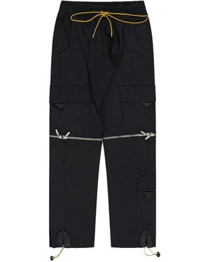 Rhude Zip-Detail Cargo Trousers - Black