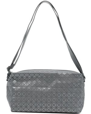 Issey Miyake Geometric-Textured Shoulder Bag - Grey