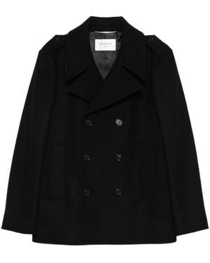 Saint Laurent Jas Met Dubbele Rij Knopen - Zwart