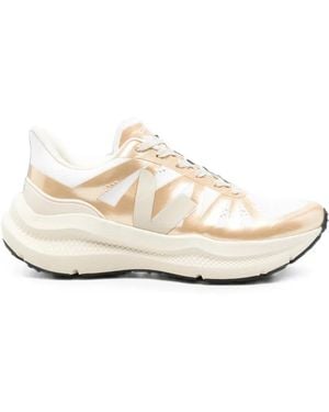 Veja Condor 3 Metallic-Effect Sneakers - White