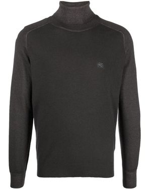 Etro Maglione A Collo Alto - Grigio