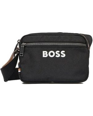 BOSS Logo-Plaque Belt Bag - Black