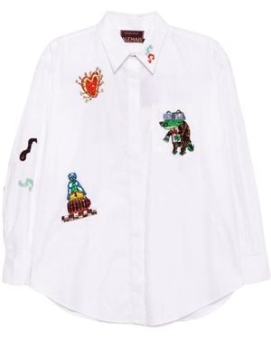 ALÉMAIS Katerina Embellished Shirt - White