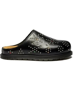 Dr. Martens San Stud-Embellished Mule Sandals - Black