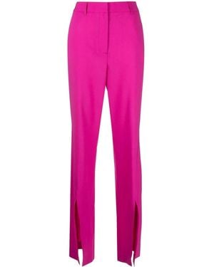 GIUSEPPE DI MORABITO High-Waisted Slit-Detail Trousers - Pink