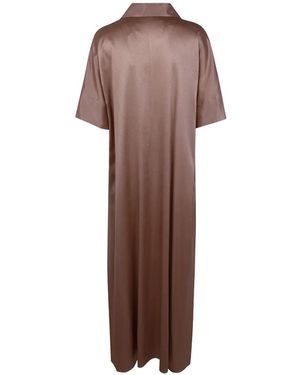 Antonelli Collar Midi Dress - Brown