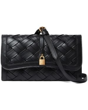 Stella McCartney Ryder Woven Wallet With Strap - Black