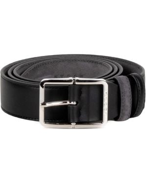 Hogan Buckle-Fastening Leather Belt - Black