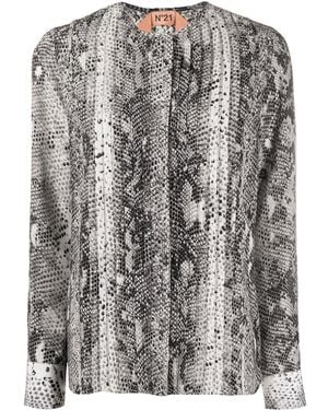 N°21 Snake Print Blouse - Grey