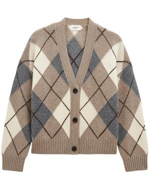 Pringle of Scotland Argyle Cashmere Cardigan - Natural