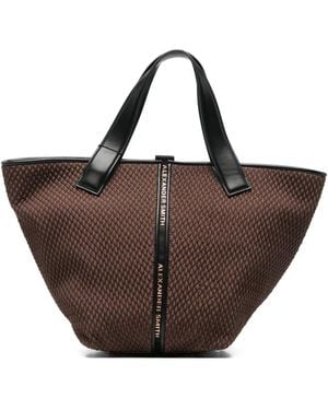 Alexander Smith Borsa Tote Lauren Media Con Logo - Marrone