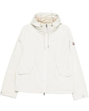 Moncler Hooded Waterproof Jacket - White