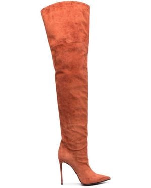 Le Silla Eva Suede Thigh-High Boots - Orange