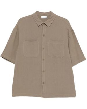 Imperial Short-Sleeves Patch-Pockets Shirt - Natural
