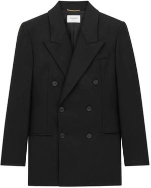 Saint Laurent Jacke Aus Kaschmir - Schwarz