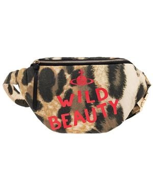 Vivienne Westwood Ada Leopard-Print Belt Bag - Natural
