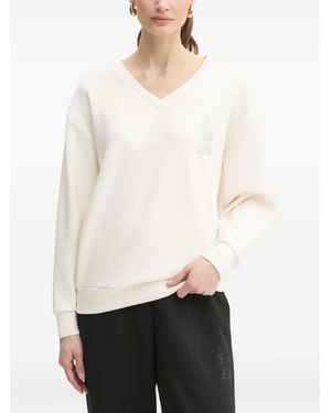 ARMANI EXCHANGE Logo-Embellished Sweatshirt - White