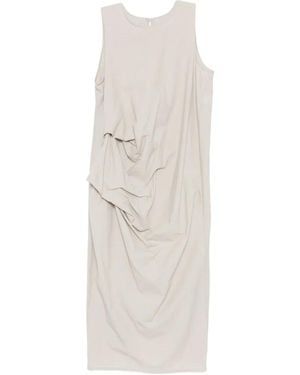 Lauren Manoogian Draped Crinkled Dress - White