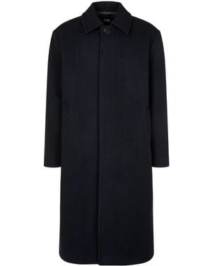 Studio Tomboy X Single-Breasted Wool Coat - Blue