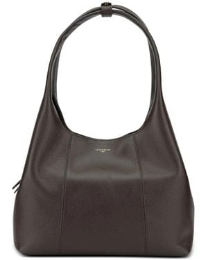 Le Tanneur Medium Juliette Grained Leather Shoulder Bag - Black