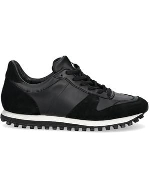 Novesta Marathon Suede-Panelled Sneakers - Black