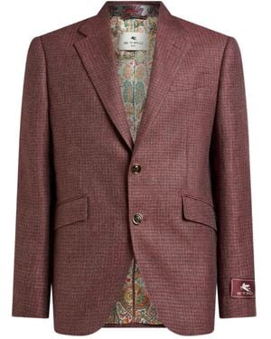 Etro Einreihiges Mouliné-Sakko - Braun