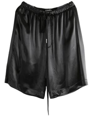 Ann Demeulemeester Raul Drawstring Bermuda Shorts - Black